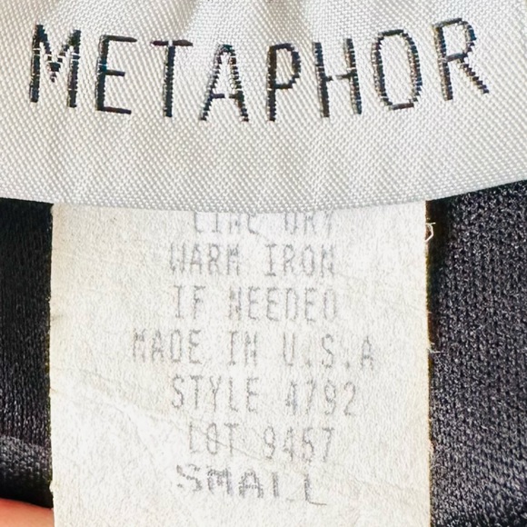 Vintage Metaphor black chiffon tulip hem skirt long maxi - Picture 6 of 6